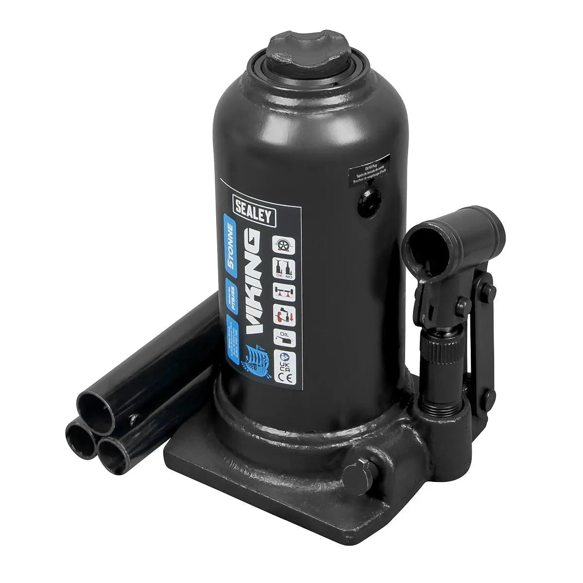 Sealey Viking Telescopic Bottle Jack 5 Tonne 