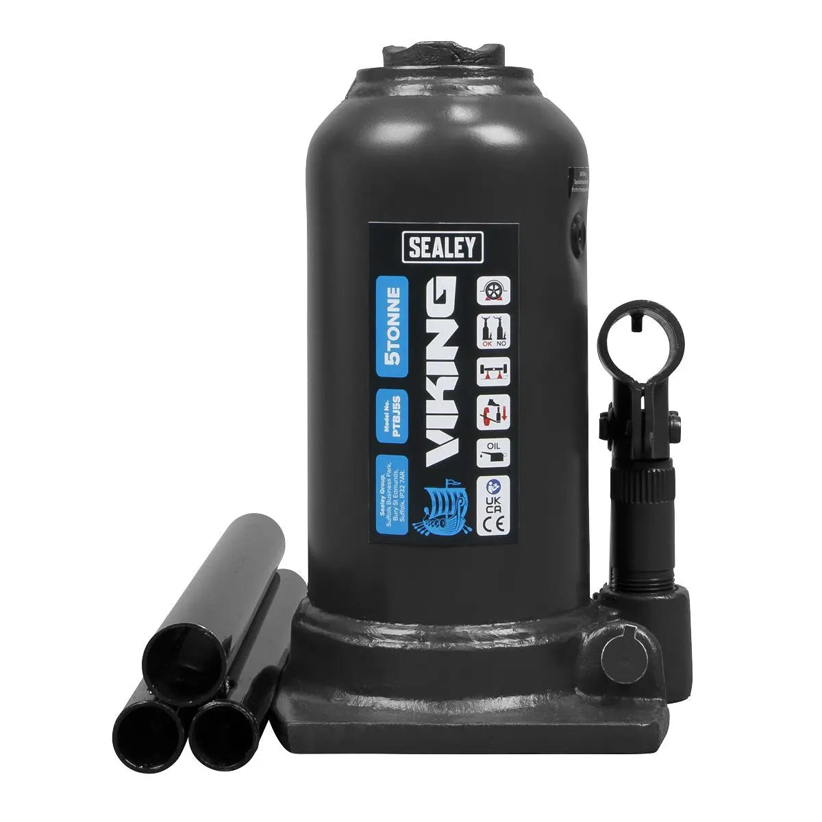 Sealey Viking Telescopic Bottle Jack 5 Tonne 