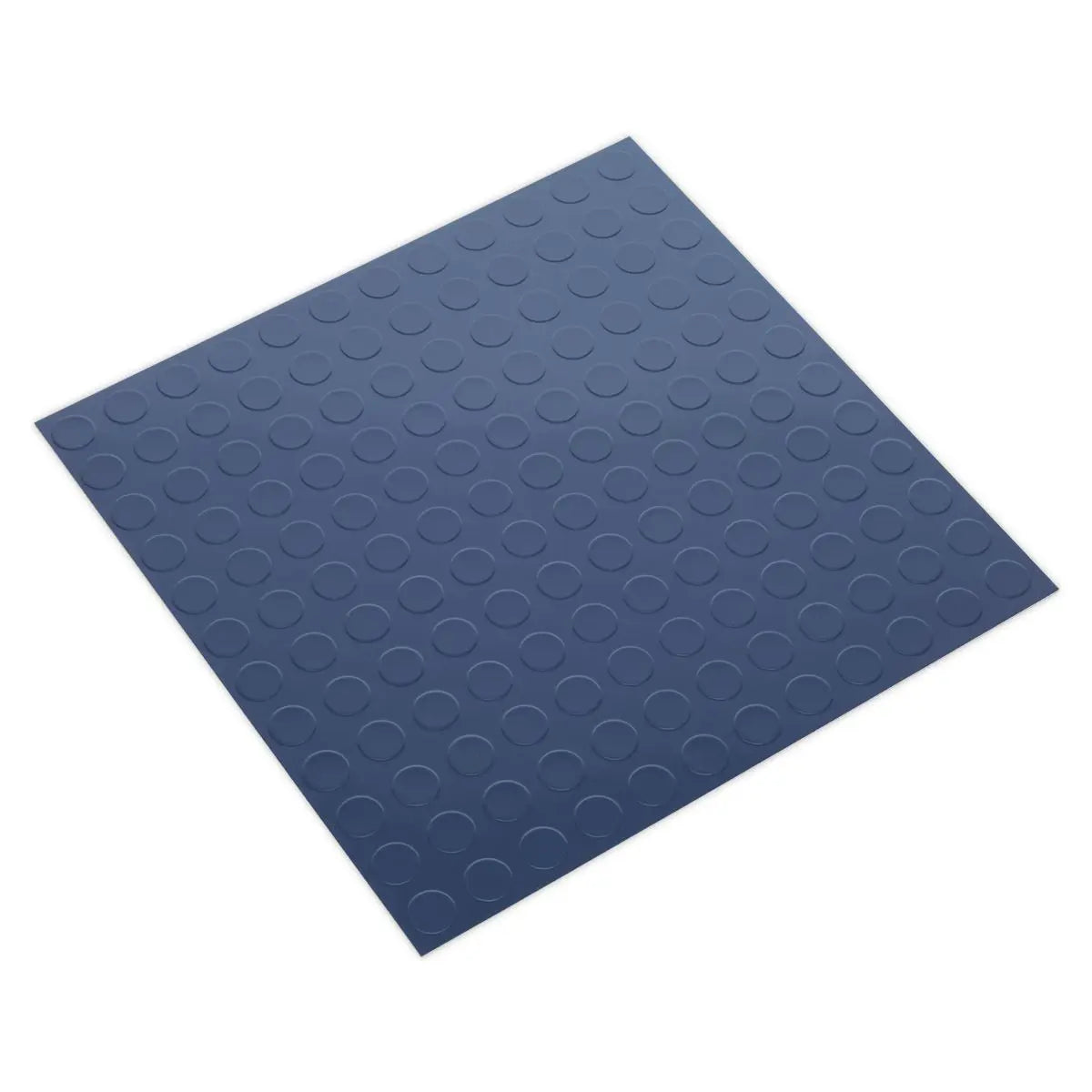 Sealey Vinyl Floor Tile with Peel & Stick Backing - Blue Coin Pack of 16 