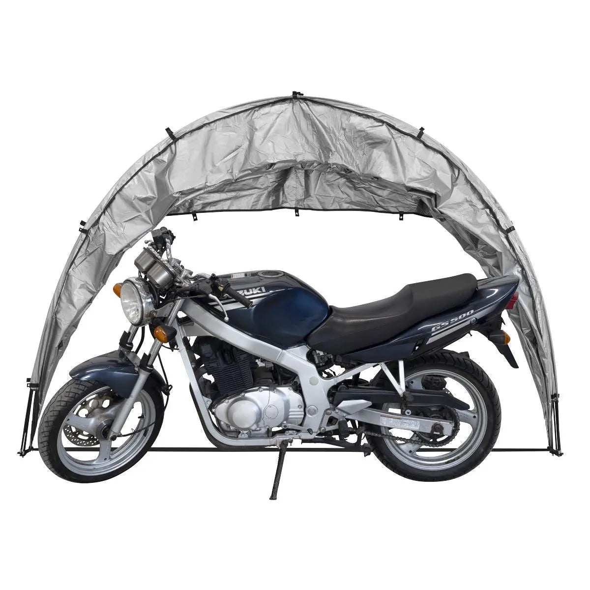 Sealey Wall Mounting Folding Motorcycle Shelter  White Rose Tools