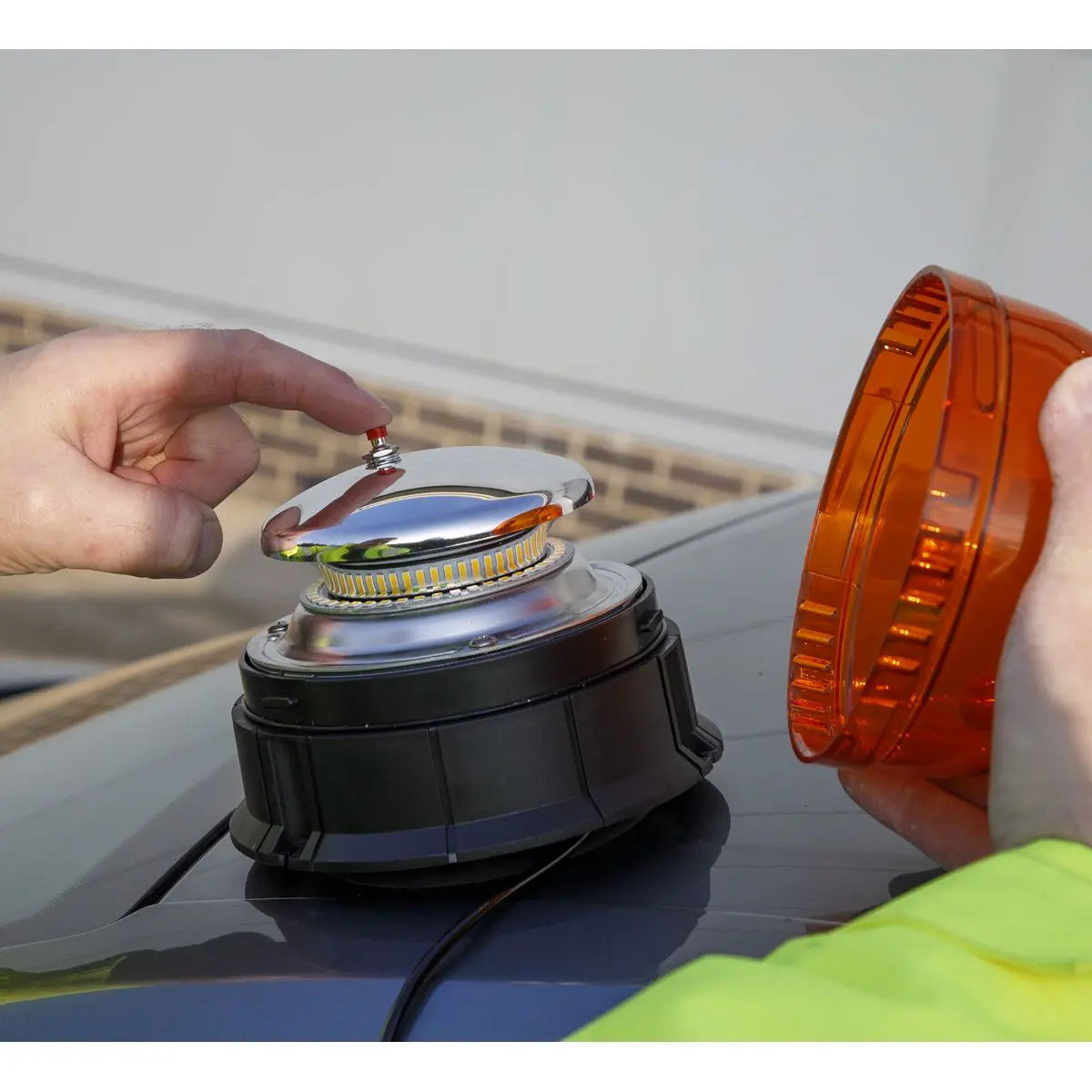 Sealey Warning Beacon 20W SMD LED 12/24V Magnetic Base 