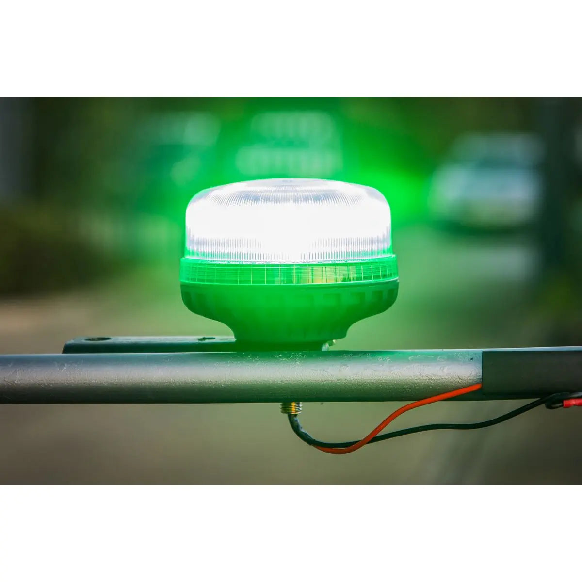 Sealey Warning Beacon SMD LED 12/24V 12mm Bolt Fixing - Green 