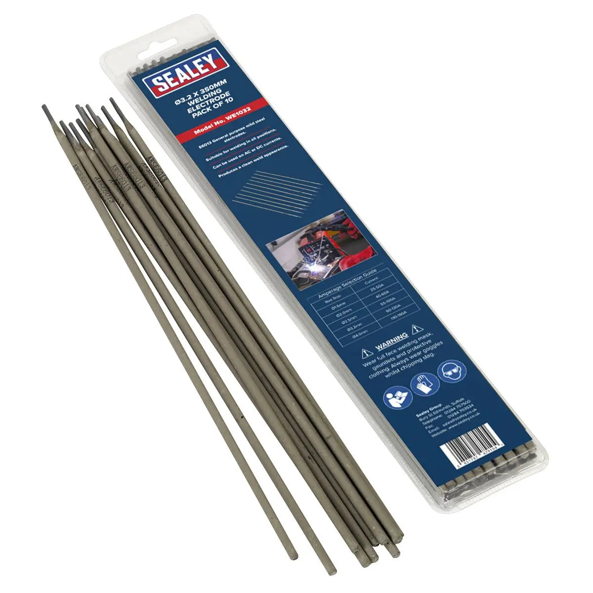 Sealey Welding Electrode Ø3.2 x 350mm Pack of 10 