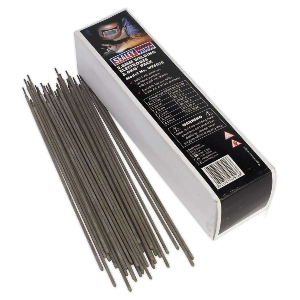 Sealey Welding Electrodes Ø2 x 300mm 5kg Pack 