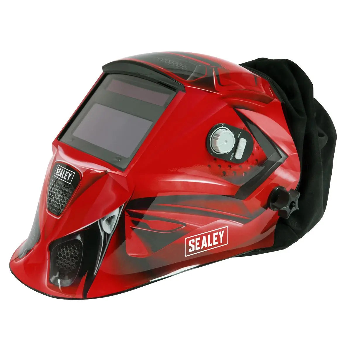 Sealey Welding Helmet with TH2 Powered Air Purifying Respirator (PAPR) Auto Darkening  White Rose Tools