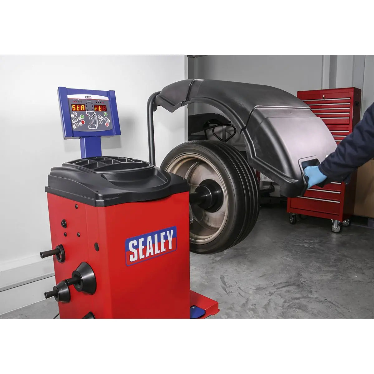 Sealey Wheel Balancer - Semi-Automatic 