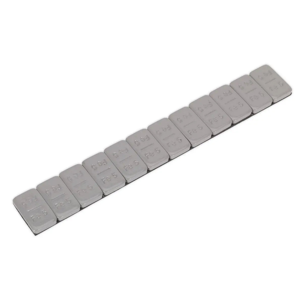 Sealey Wheel Weight 5g Adhesive Zinc Plated Steel Plastic Coated Strip of 12 Pack of 100 