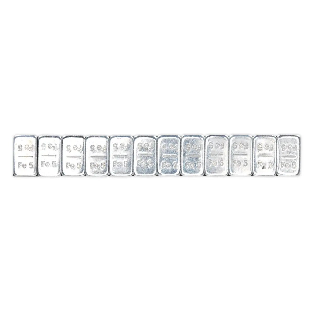 Sealey Wheel Weight 5g Adhesive Zinc Plated Steel Strip of 12 Pack of 100 