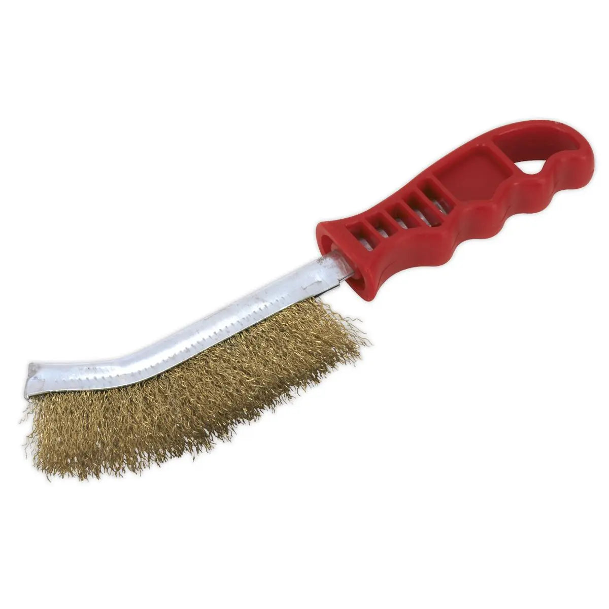 Sealey Wire Brush Brassed Steel Plastic Handle 