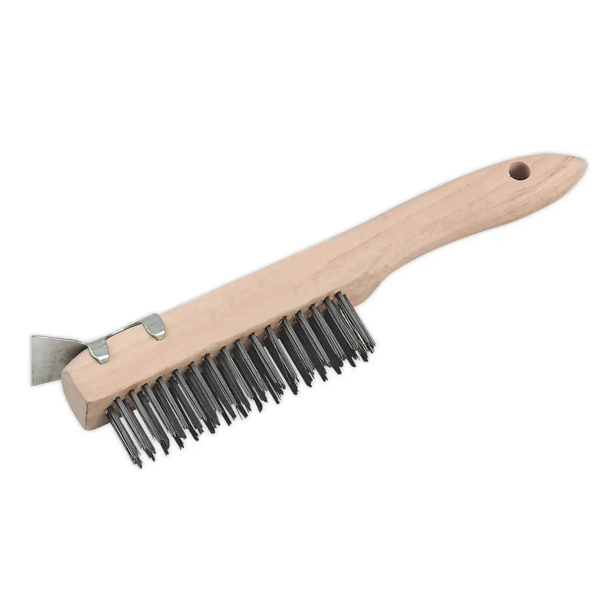 Sealey Wire Brush with Steel Fill & Scraper 260mm 