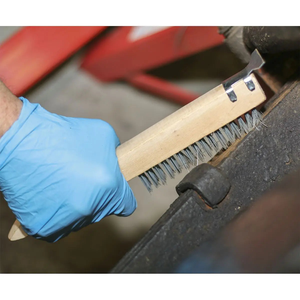 Sealey Wire Brush with Steel Fill & Scraper 260mm 