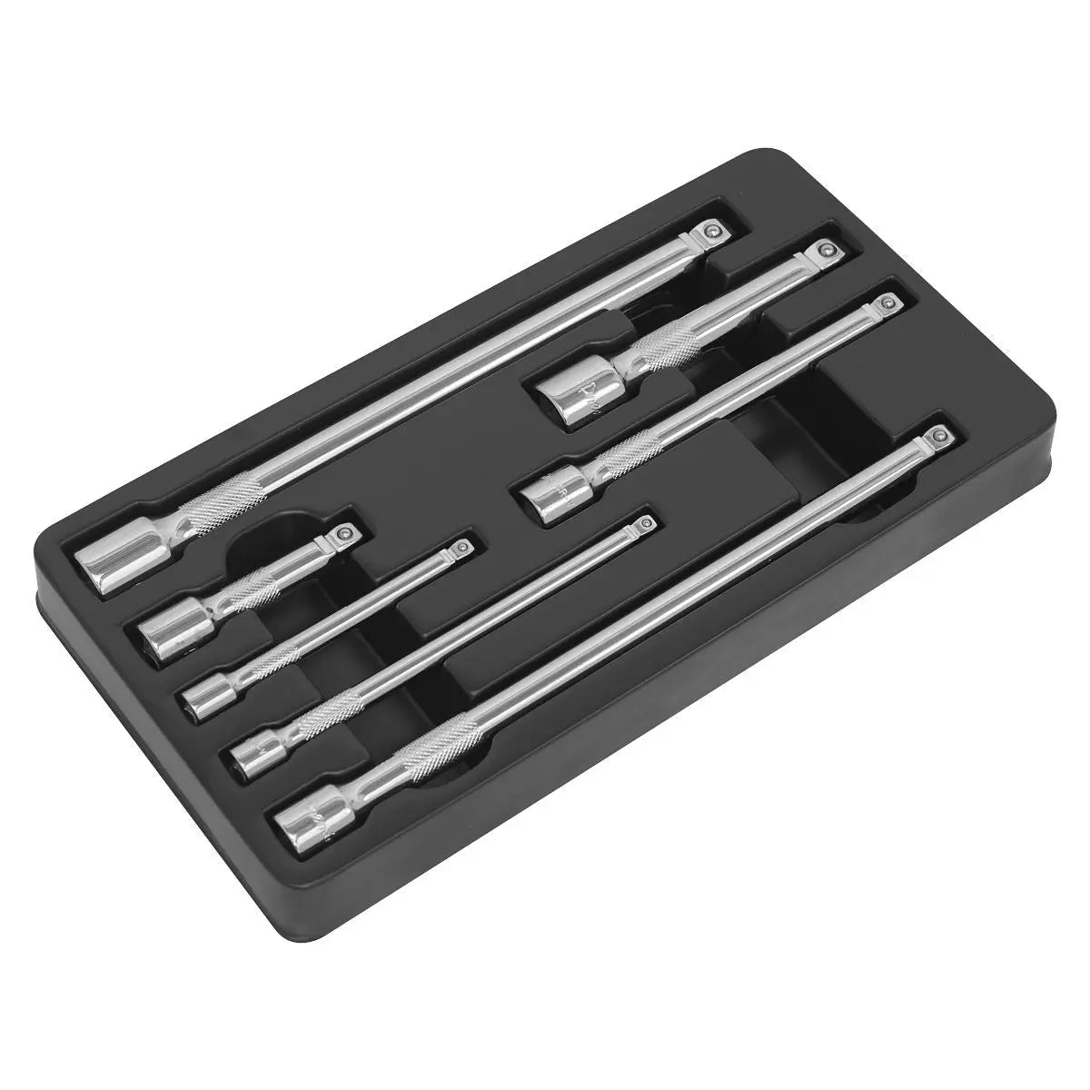 Sealey Wobble Rigid Extension Bar Set 7 Piece 1/4" 3/8" 1/2" Drive 