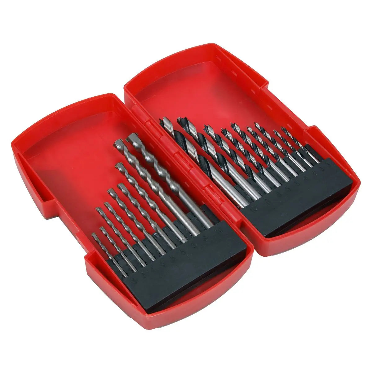 Sealey Wood Masonry Drill Bit Set 18pc 