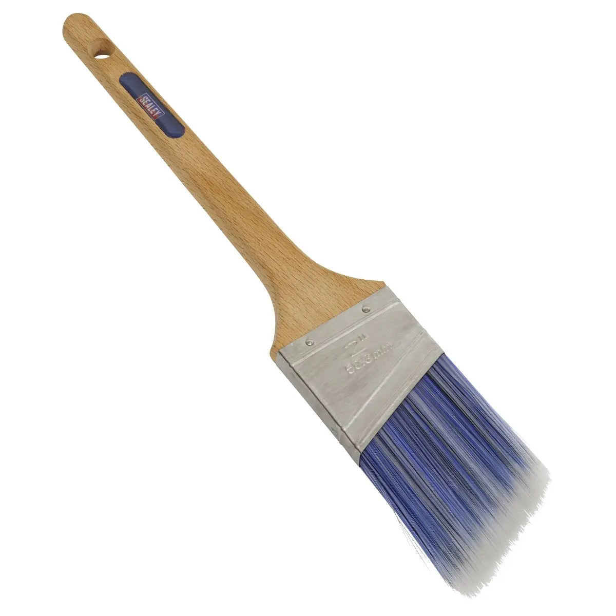 Sealey Wooden Handle Cutting-In Paint Brush 50mm  White Rose Tools