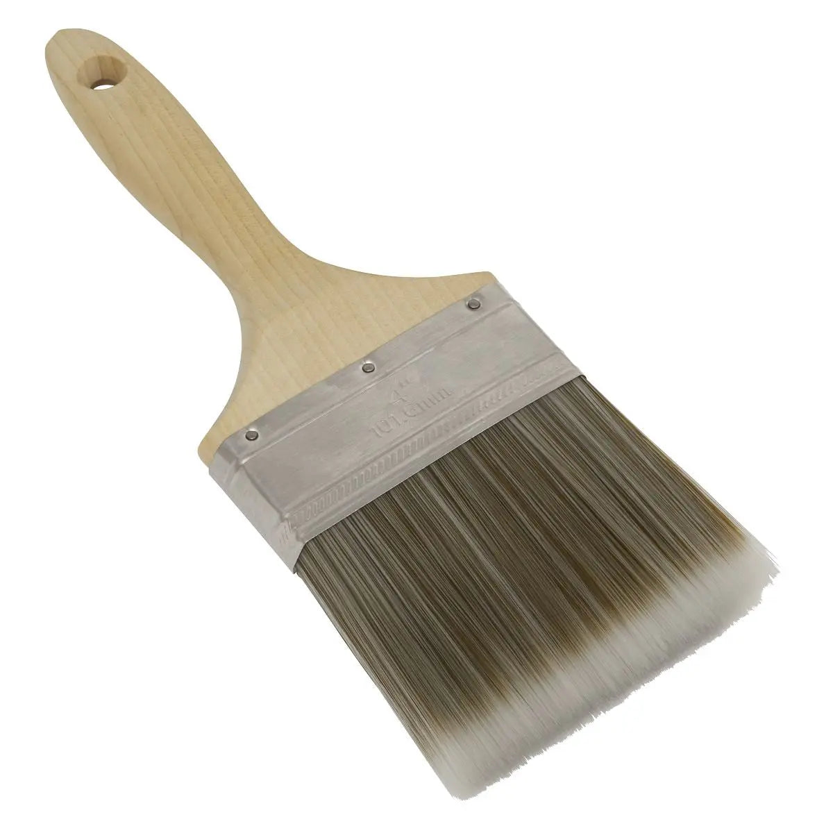 Sealey Wooden Handle Paint Brush 100mm  White Rose Tools