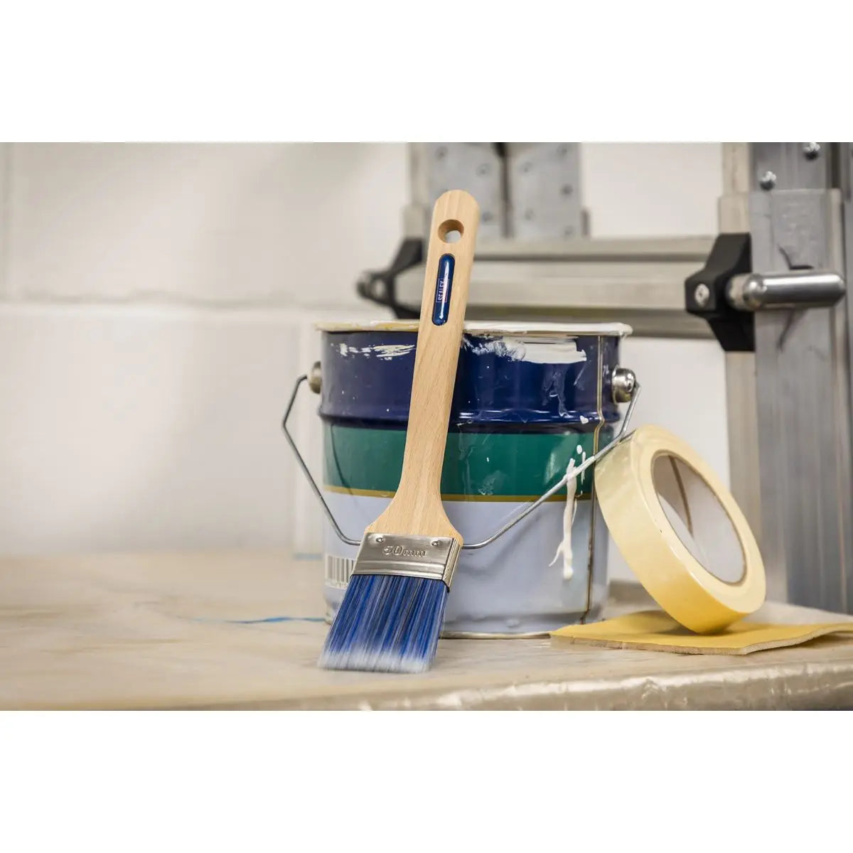 Sealey Wooden Handle Radiator Paint Brush 50mm  White Rose Tools