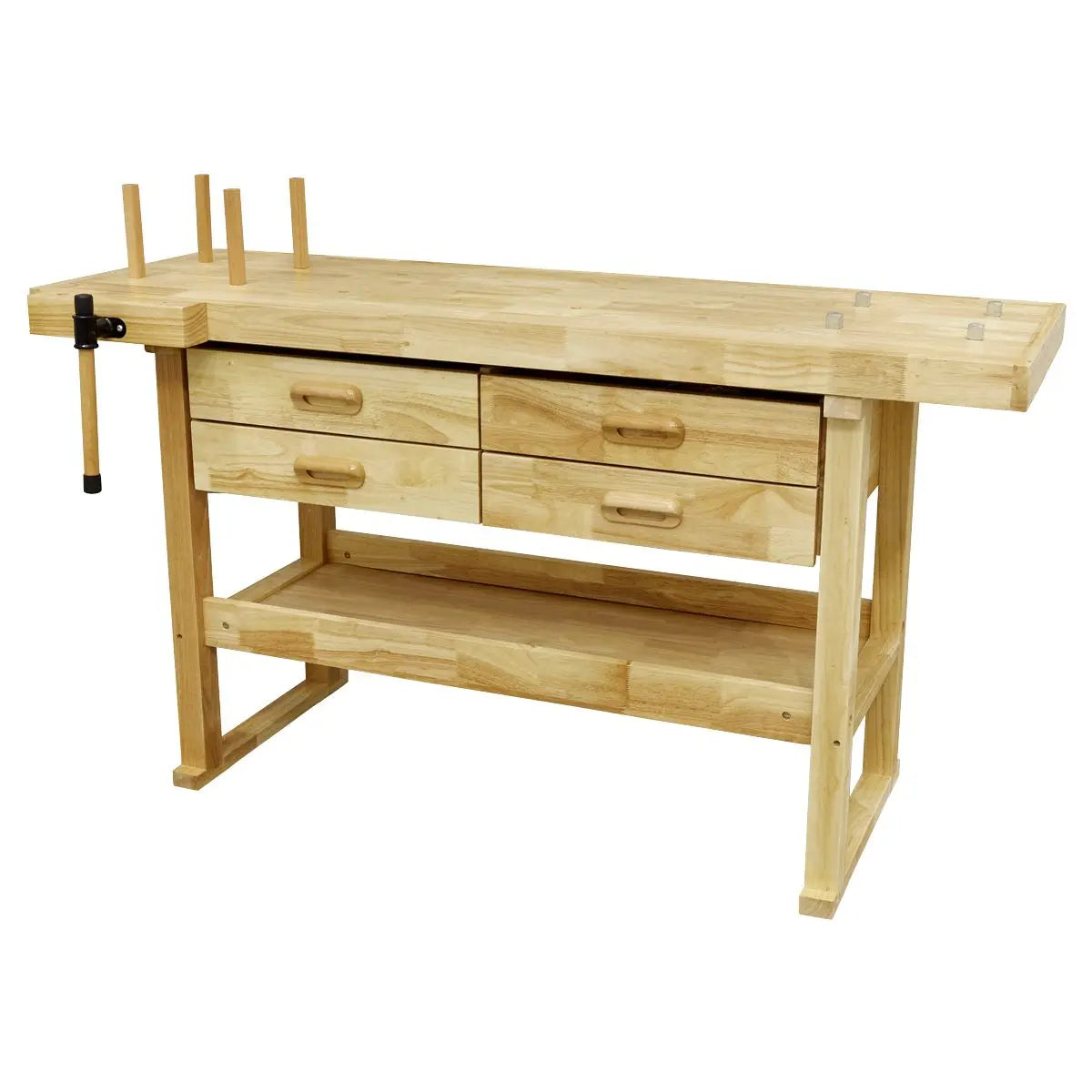 Sealey Woodworking Bench with 4 Drawers  White Rose Tools