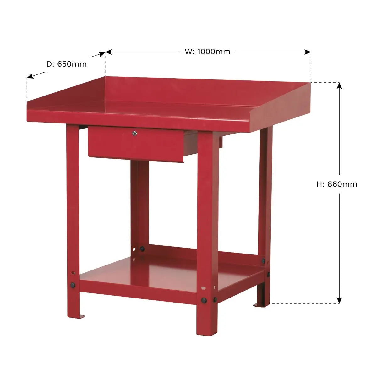 Sealey Workbench Steel 1m with 1 Drawer 