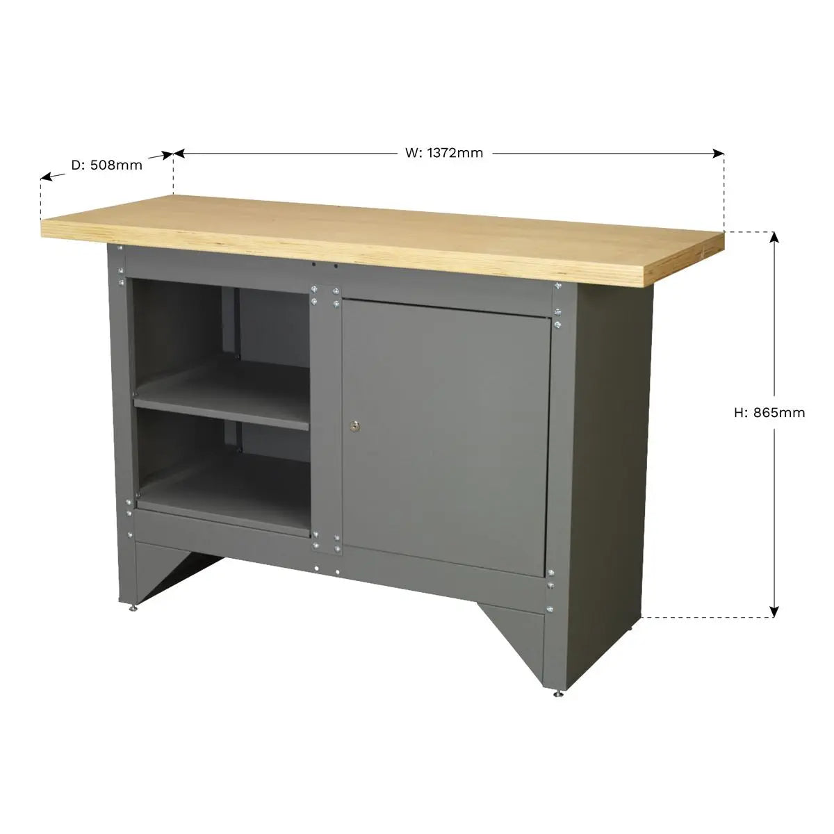 Sealey Workbench with Cupboard Heavy-Duty 