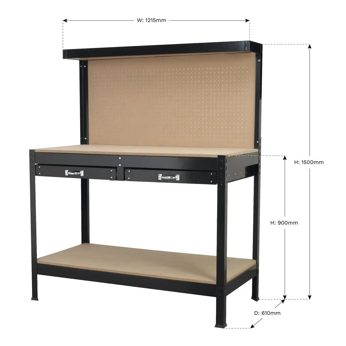 Sealey Workstation 1.2m with Drawers 