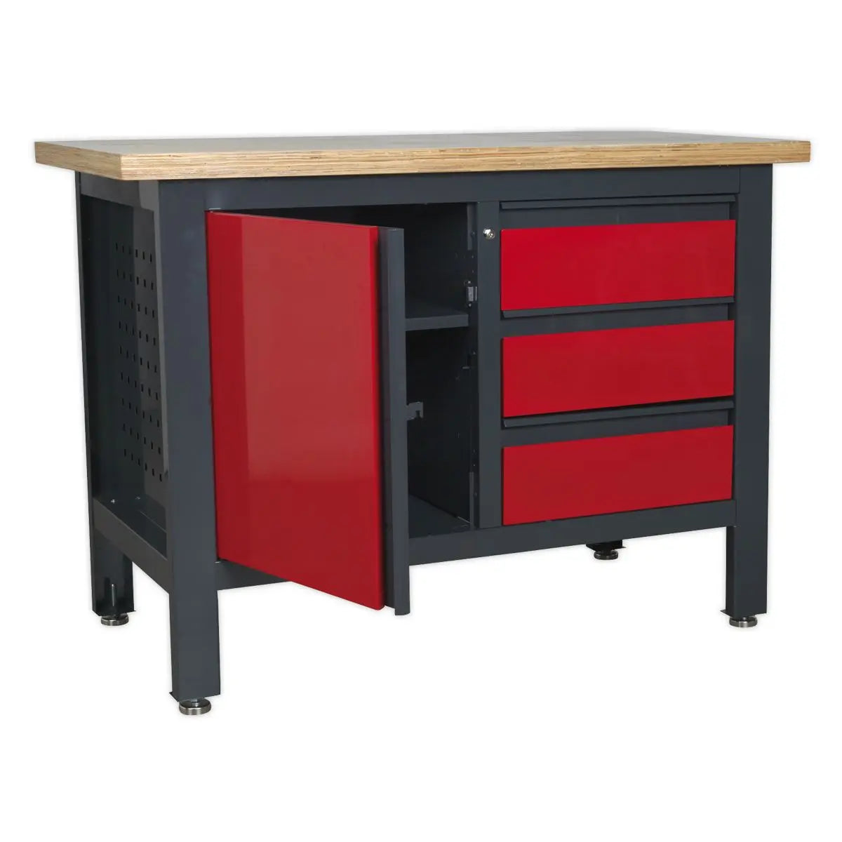 Sealey Workstation with 3 Drawers & Cupboard 