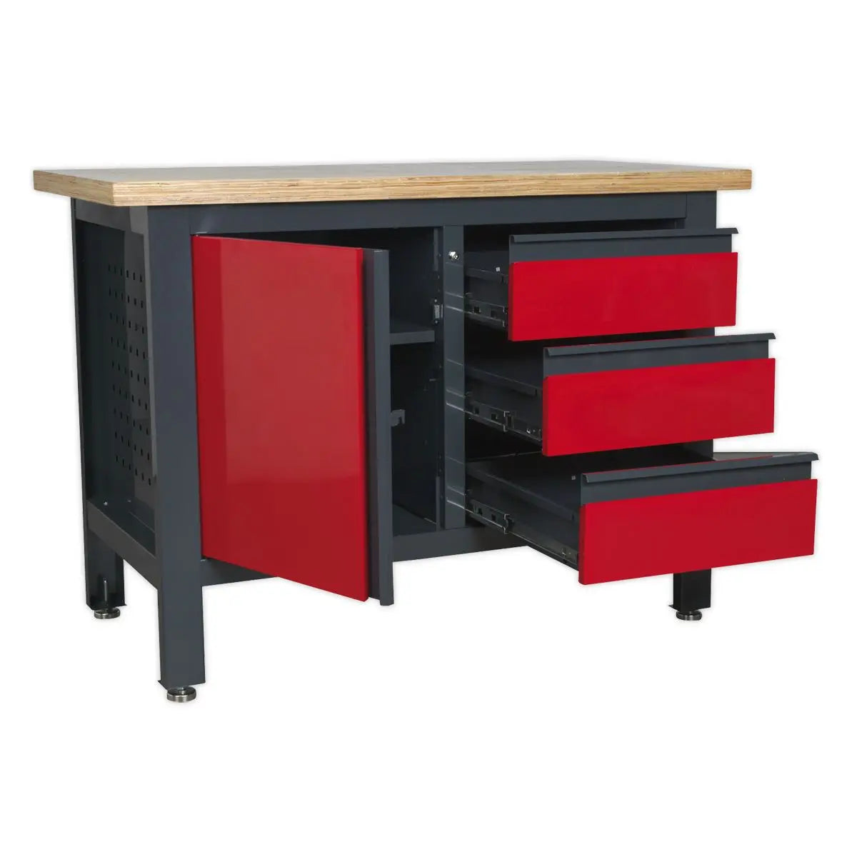 Sealey Workstation with 3 Drawers & Cupboard 