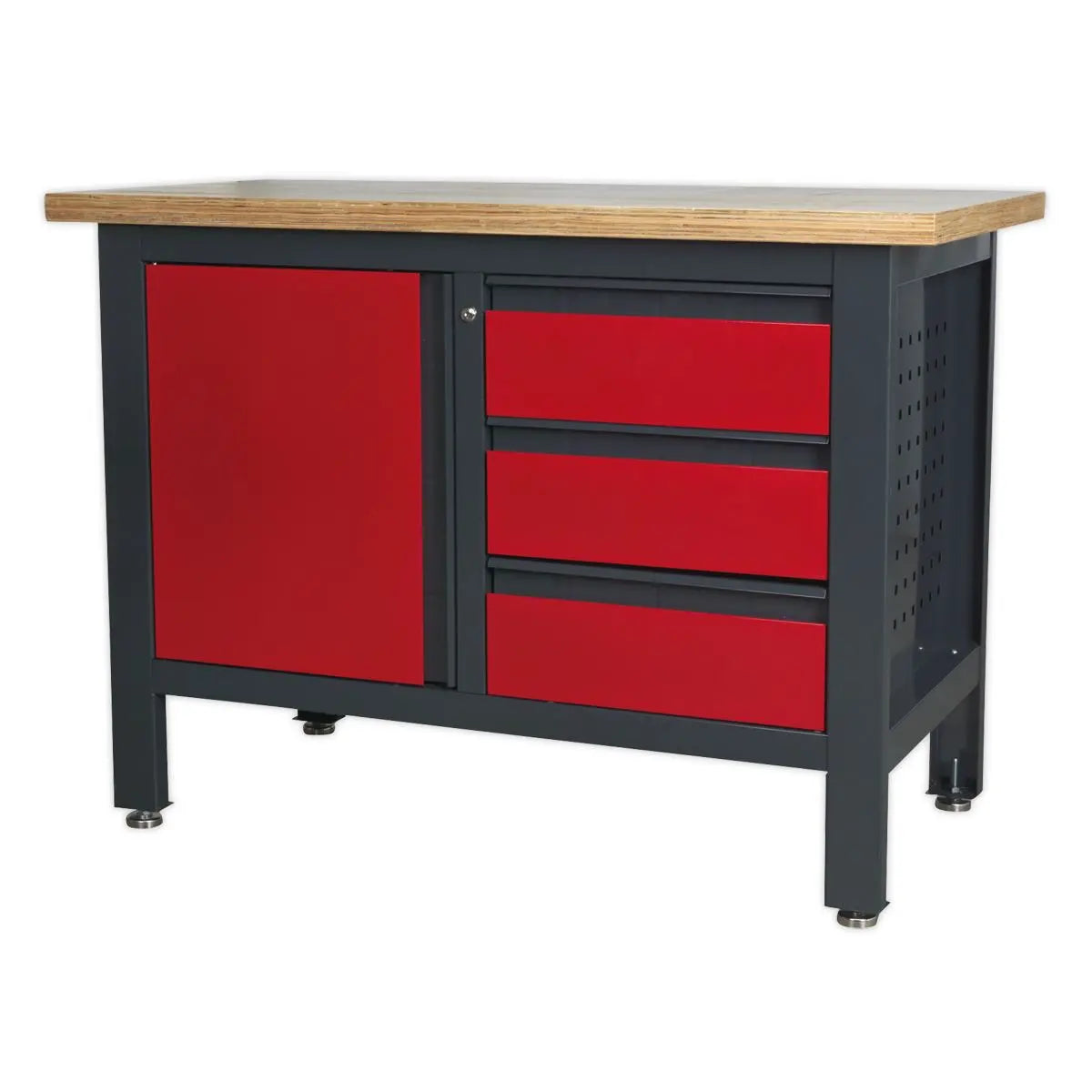 Sealey Workstation with 3 Drawers & Cupboard 