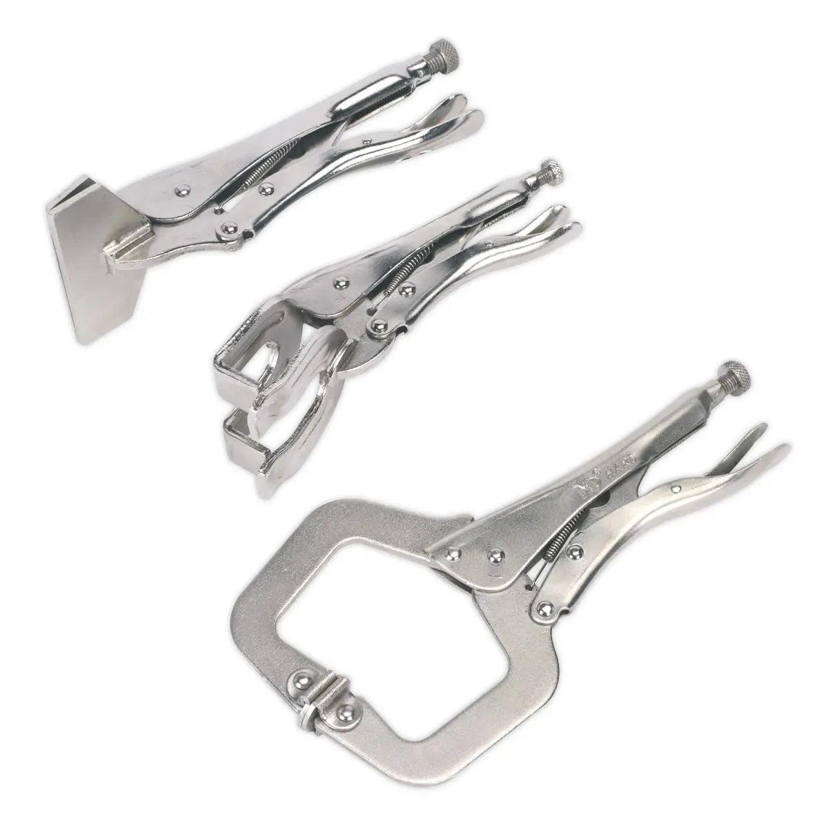 Sealey 'C' Clamp & Welding Clamp Set 3pc 