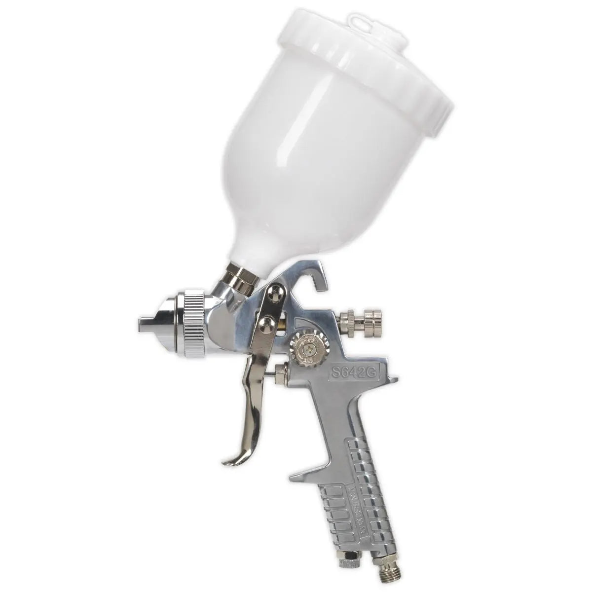 Siegen 1.8mm Set Up Gravity Feed Spray Gun Paint Car Bodyshop Panel Garage 