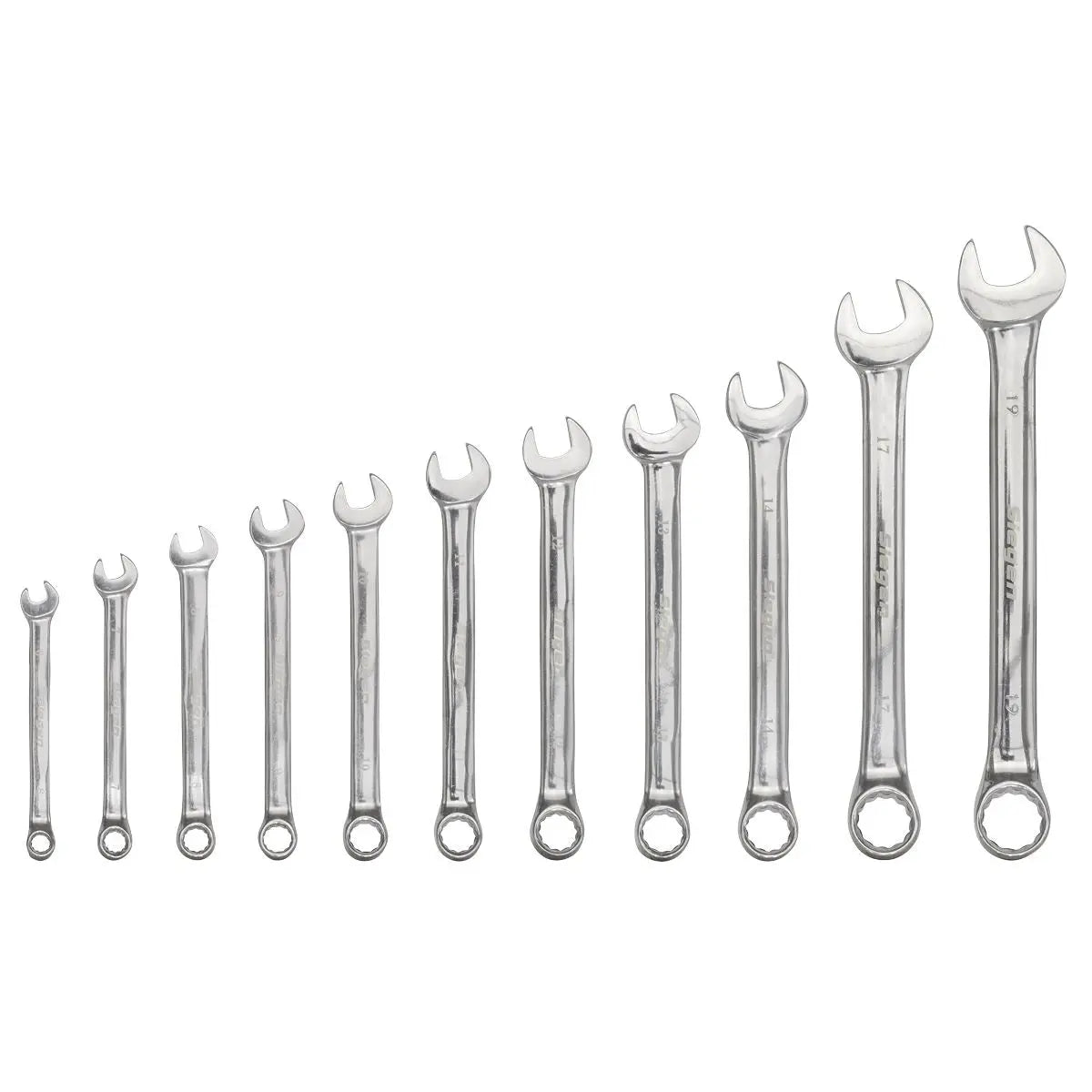 Siegen 11 Piece Metric Combination Spanner Set 6-19mm 