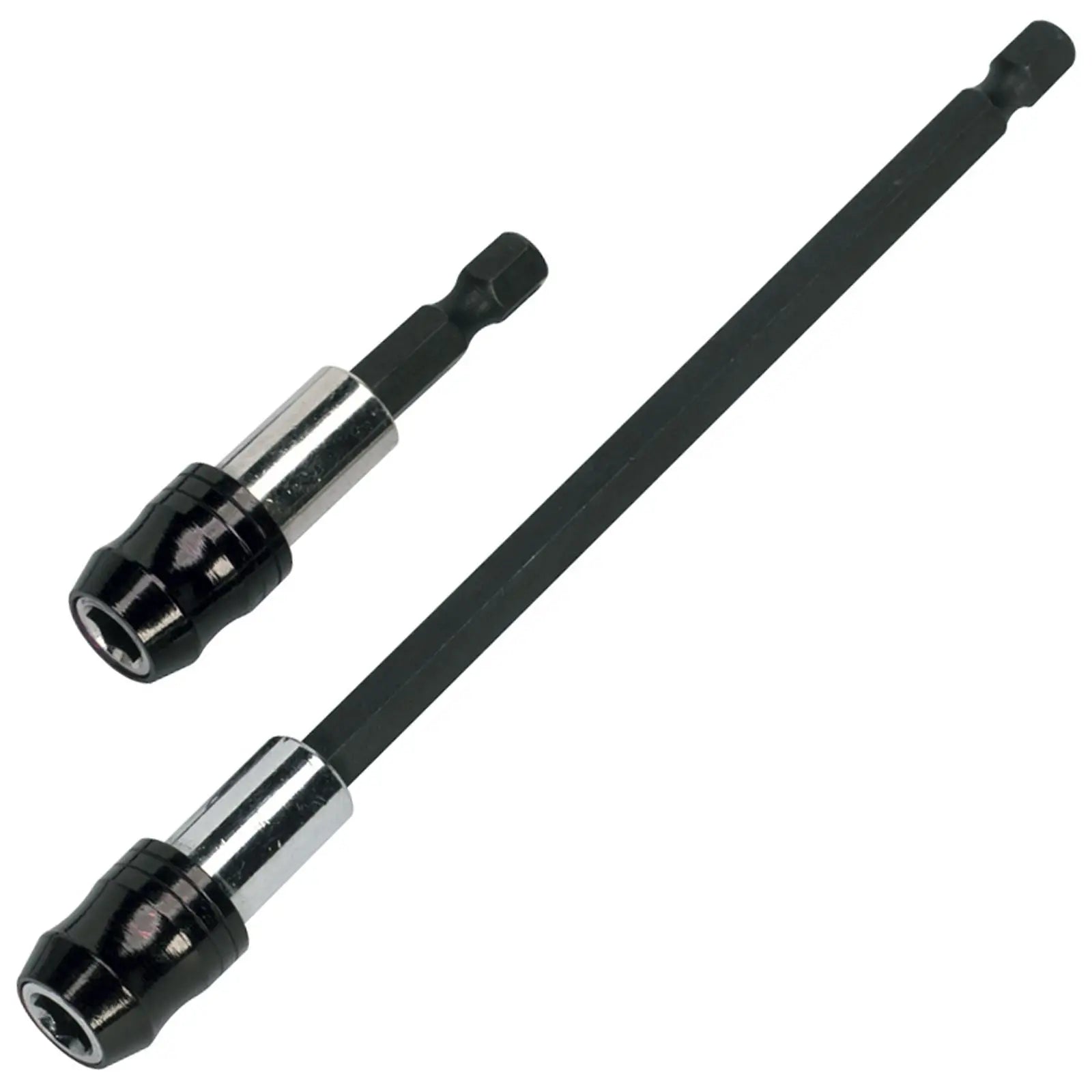 Siegen 2 Piece Quick Chuck Bit Holder Set 1/4" Hex Drive 60 & 150mm  White Rose Tools