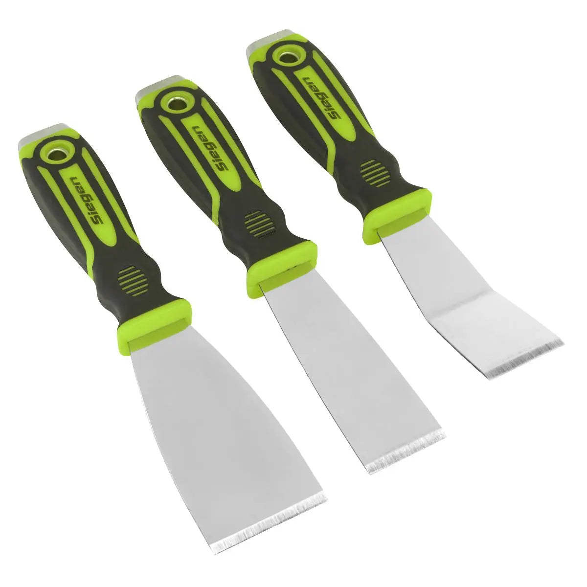 Siegen 3 Piece Scraper Blade Set with Hammer Cap Stainless Steel Cap Gasket Scraping 