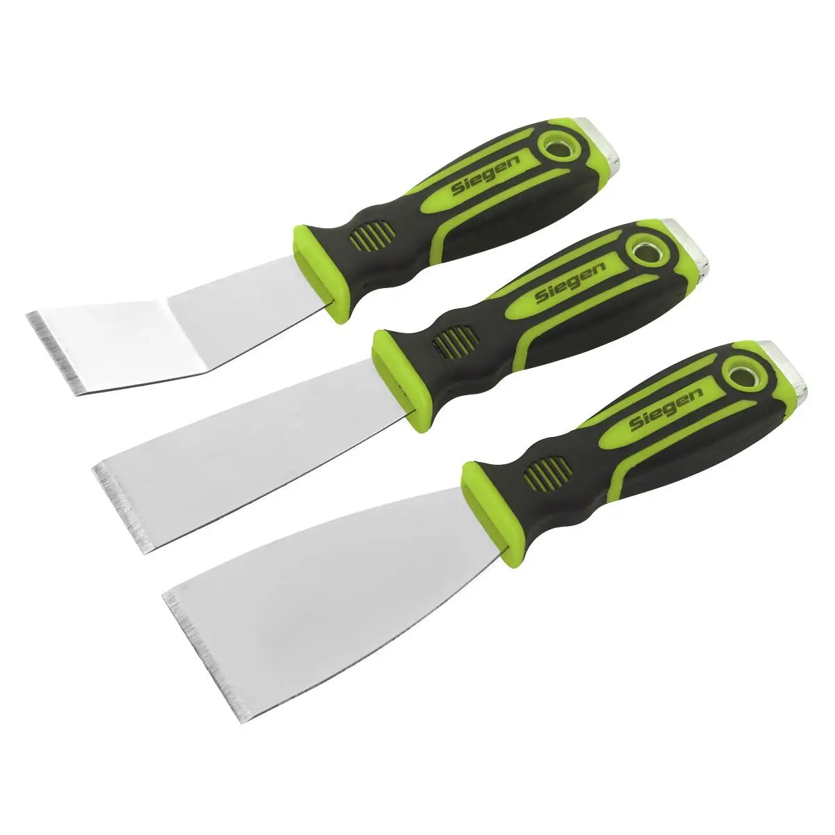 Siegen 3 Piece Scraper Blade Set with Hammer Cap Stainless Steel Cap Gasket Scraping 