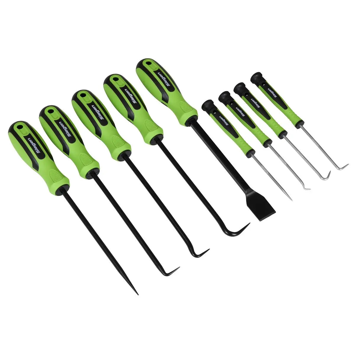 Siegen 9 Piece Scraper and Hook Set Hose Removal Gasket Scraping Pin Clip Picking 