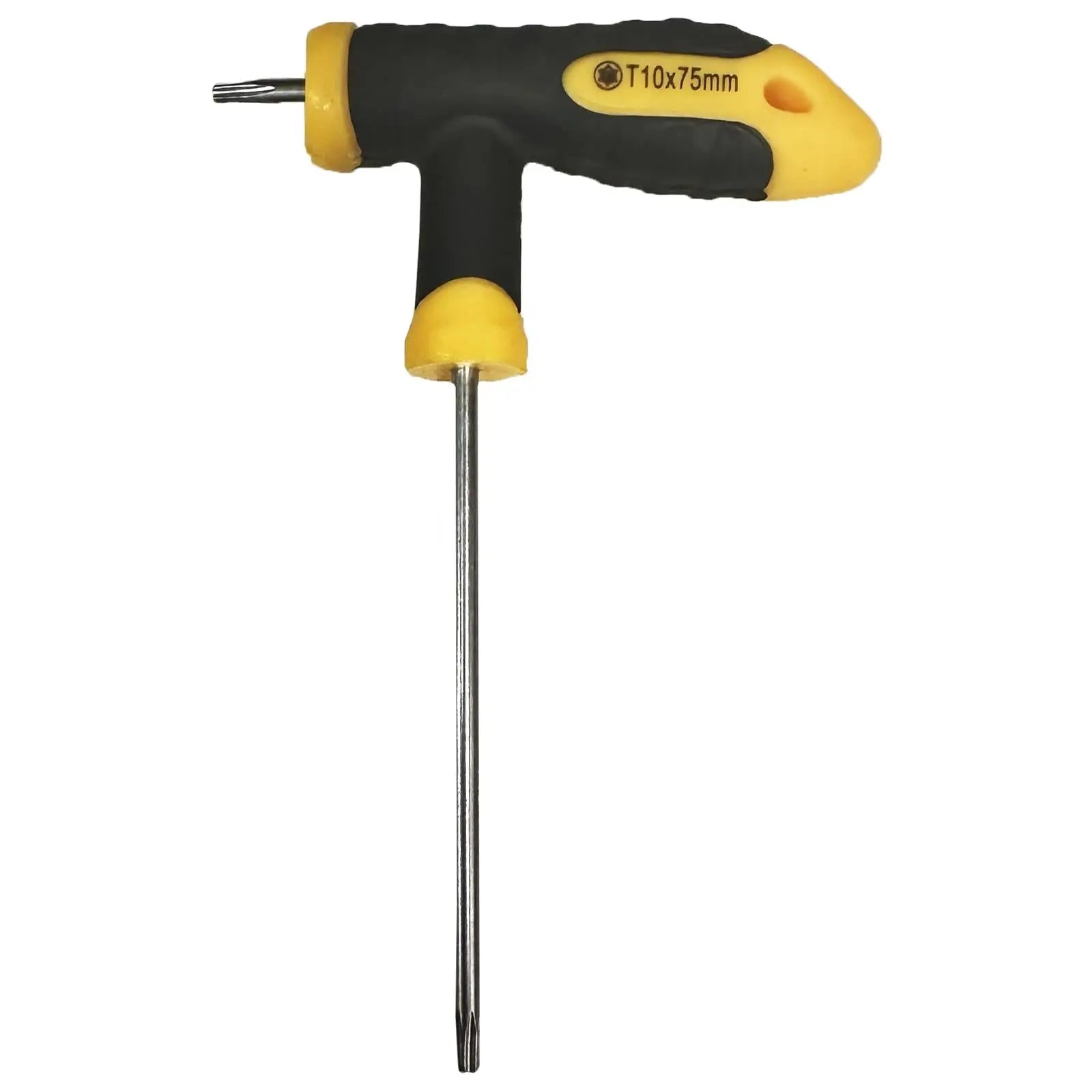 Siegen T-Handle Trx-Star Key T10 x 75mm Torx Garage Wokshop Spare  White Rose Tools