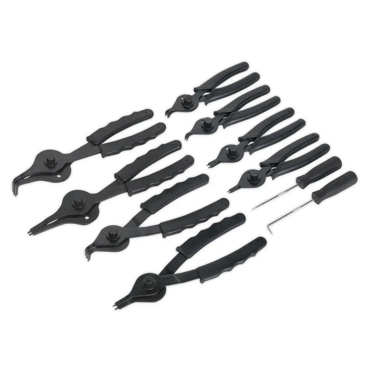 Siegen by Sealey Circlip Pliers Set 10pc Internal/External 
