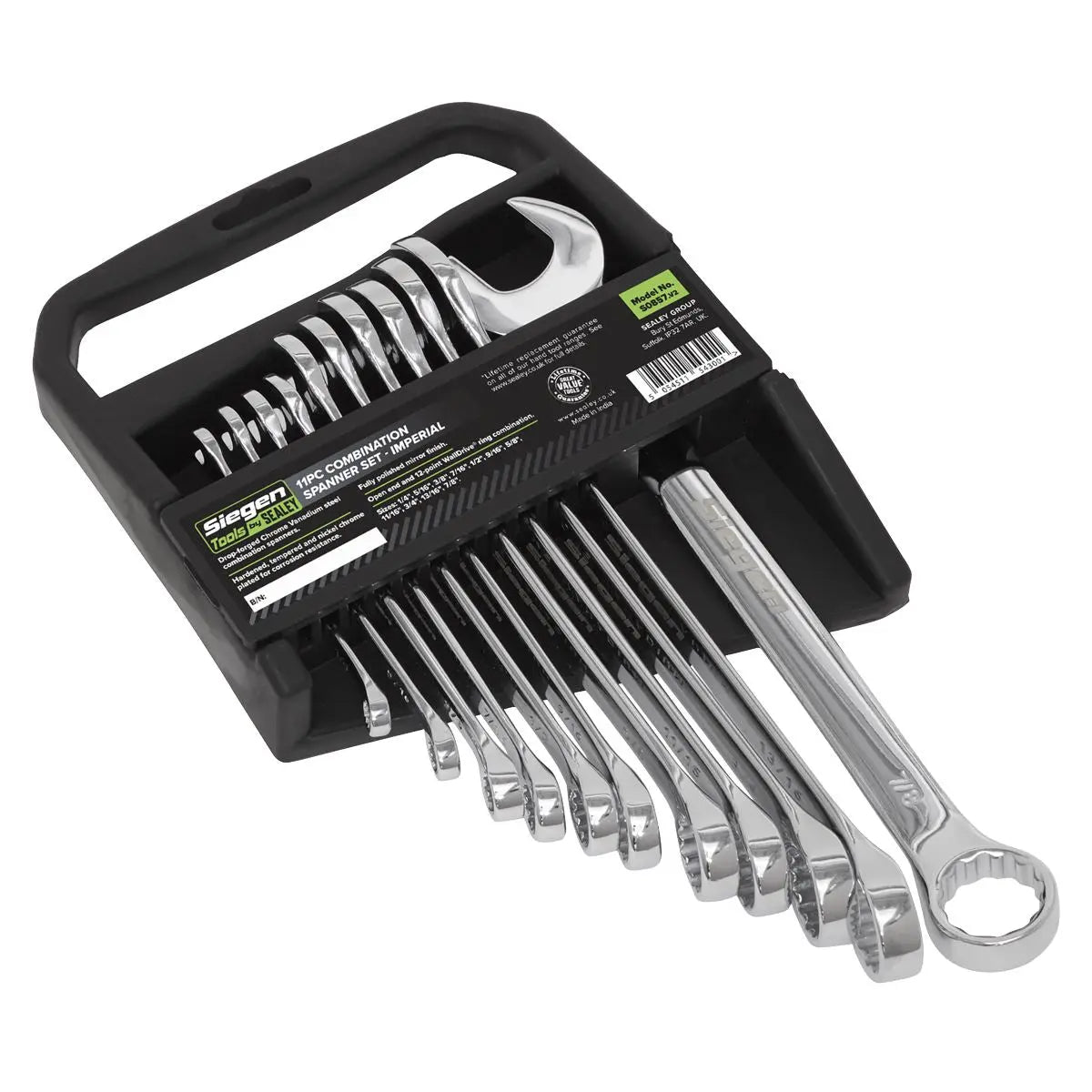 Siegen by Sealey Combination Spanner Set 11pc Imperial 