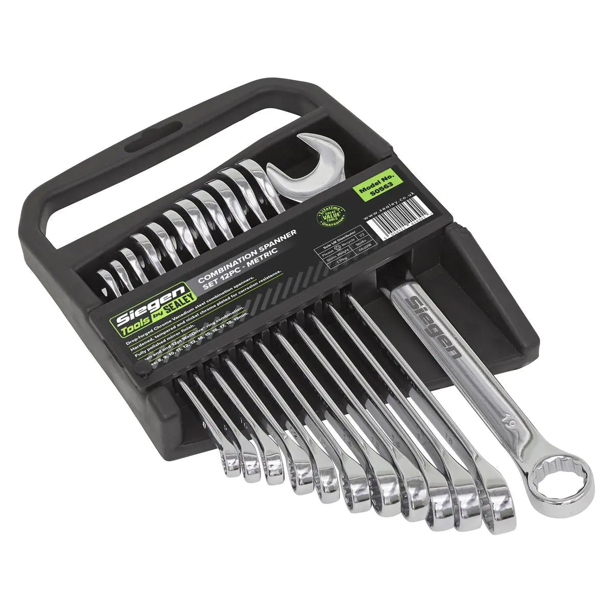 Siegen by Sealey Combination Spanner Set 12pc Metric 