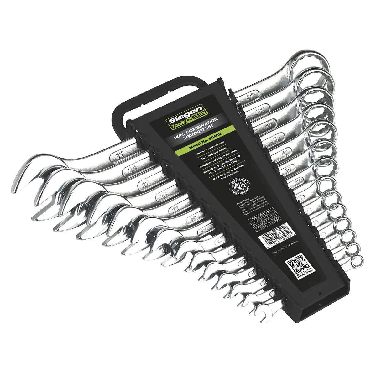 Siegen by Sealey Combination Spanner Set 14pc Metric 
