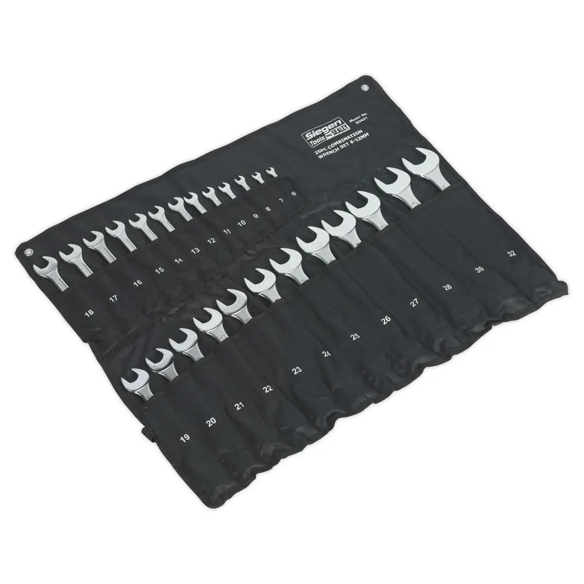 Siegen by Sealey Combination Spanner Set 25pc Jumbo Metric 
