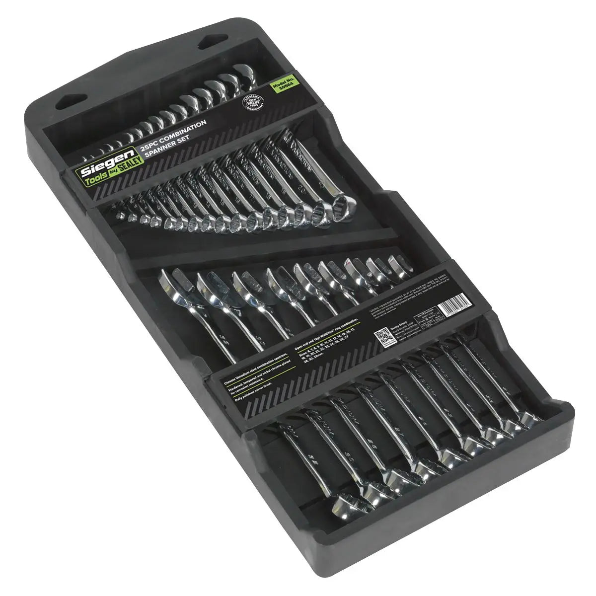 Siegen by Sealey Combination Spanner Set 25pc Metric 