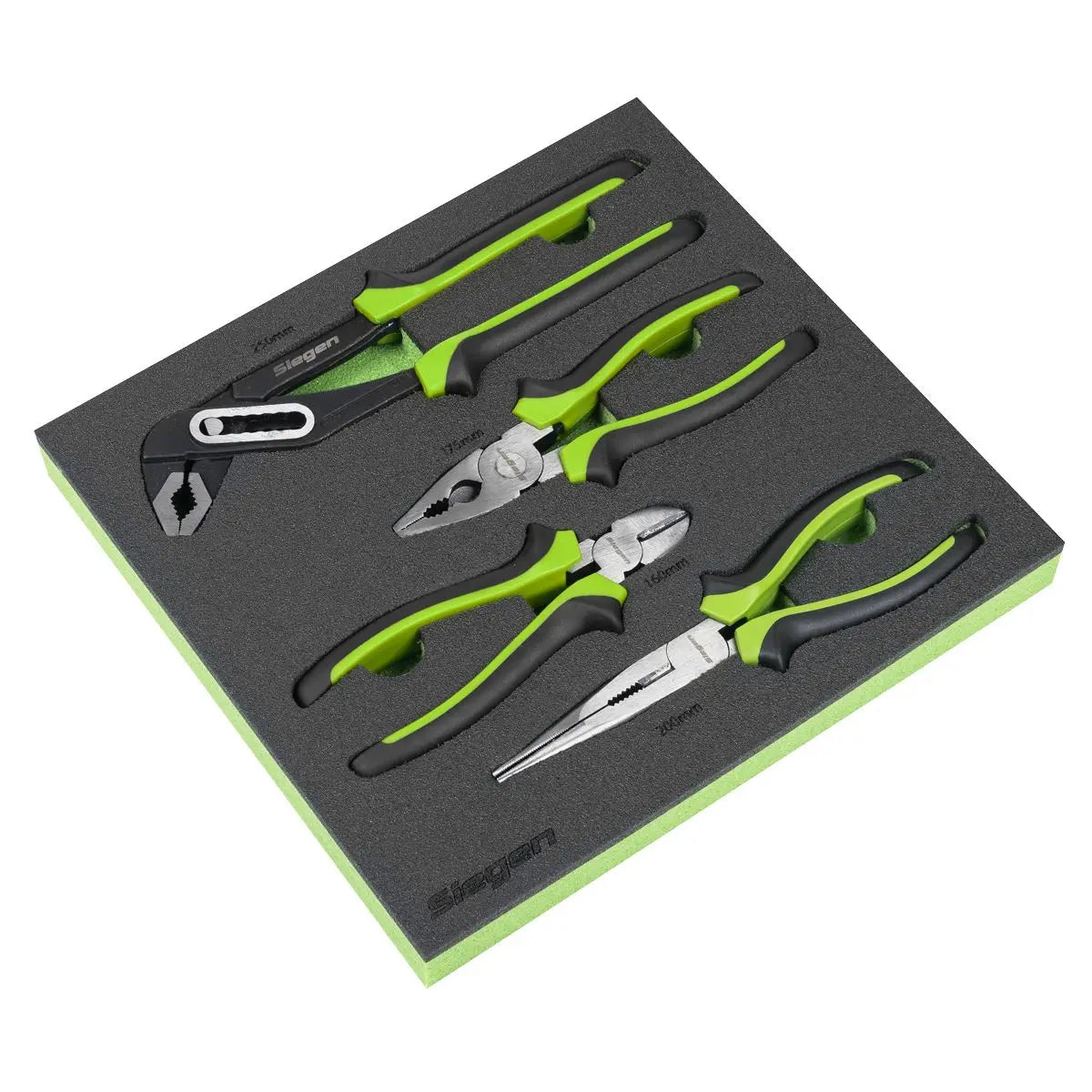 Siegen by Sealey Comfort Grip Pliers Set 4pc  White Rose Tools