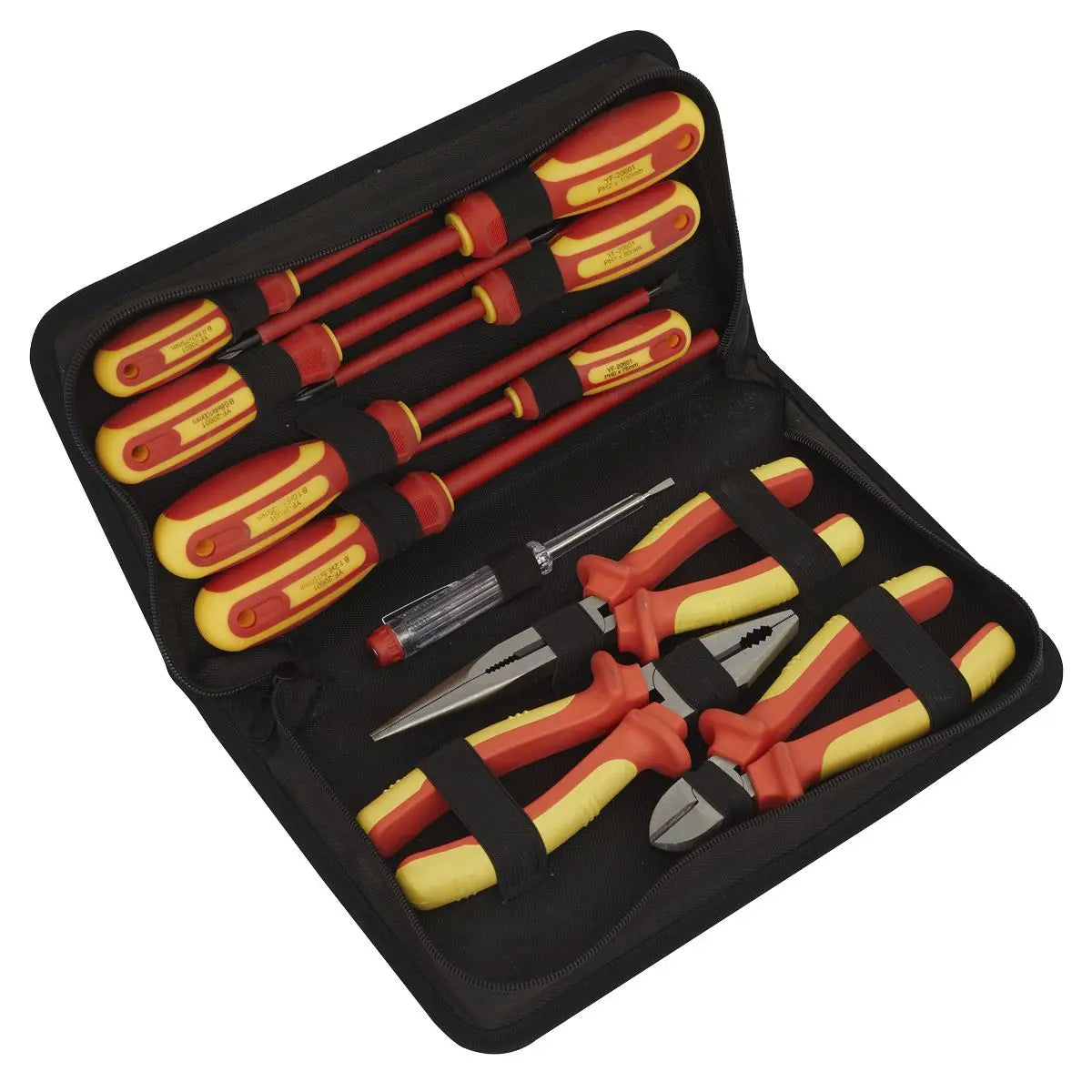 Siegen by Sealey Electrical VDE Tool Set 11 Piece Pliers Screwdrivers 
