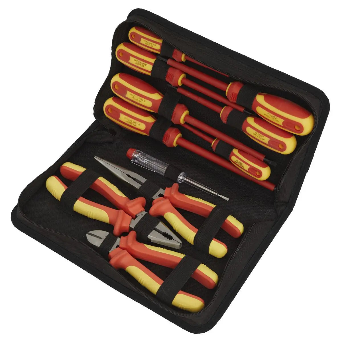 Siegen by Sealey Electrical VDE Tool Set 11 Piece Pliers Screwdrivers 