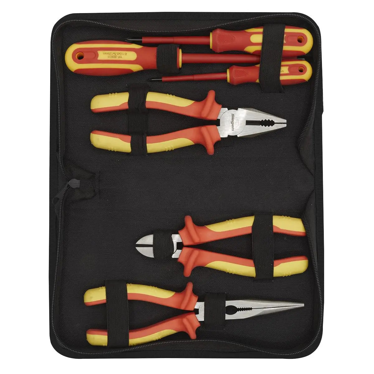 Siegen by Sealey Electrical VDE Tool Set 6 Piece Pliers Screwdrivers 