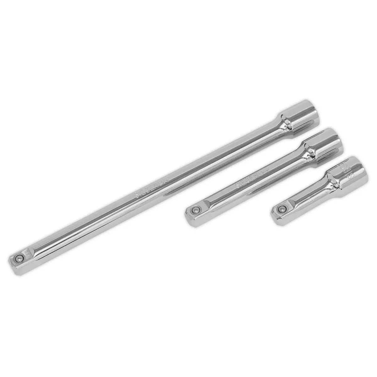 Siegen by Sealey Extension Bar Set 3pc 1/2"Sq Drive 