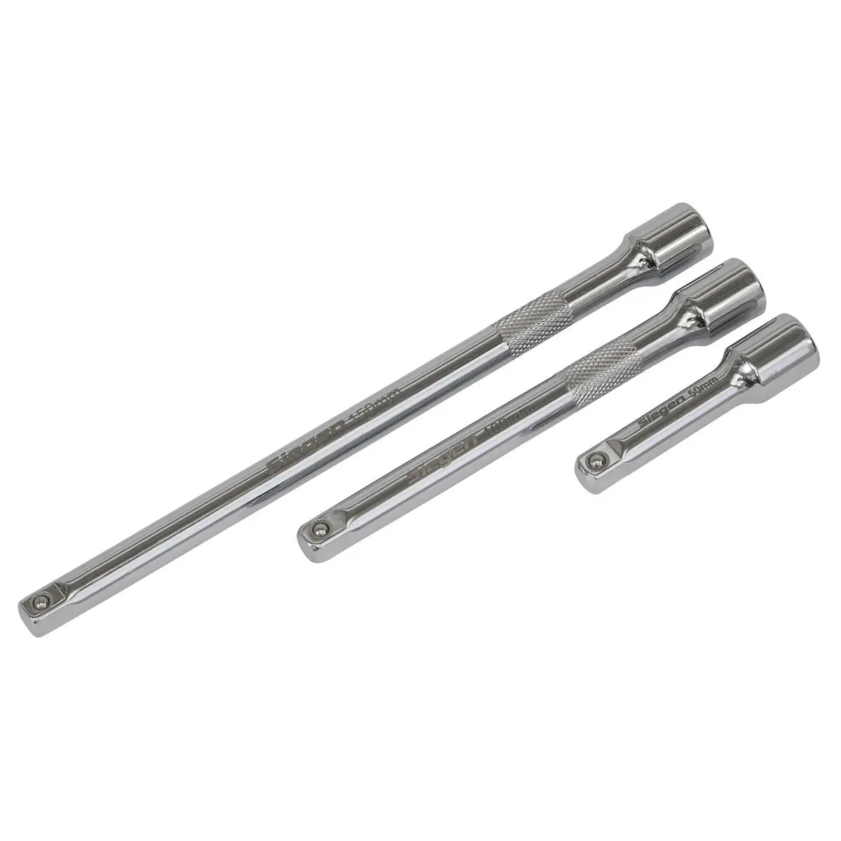 Siegen by Sealey Extension Bar Set 3pc 1/4"Sq Drive 