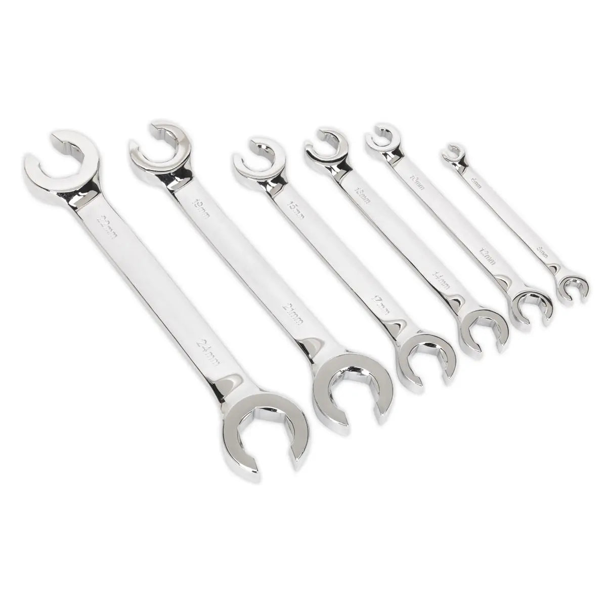 Siegen by Sealey Flare Nut Spanner Set 6pc Metric 