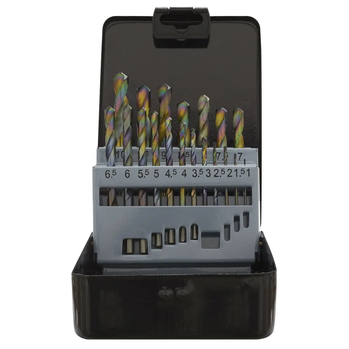 Siegen by Sealey HSS Drill Bit Set 19pc Edge Ground Metric DIN 338 