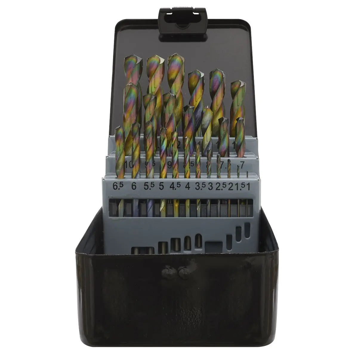 Siegen by Sealey HSS Drill Bit Set 25pc Edge Ground - Metric DIN 338 